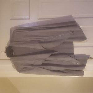 light gray faux suede jacket